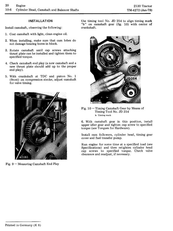 John Deere 2130 Tractor TM4272 Workshop Manual – Official Technical Guide