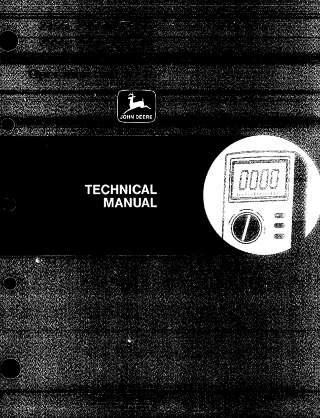 John Deere 2155-3155 Tractor Technical Manual TM4436 PDF Download