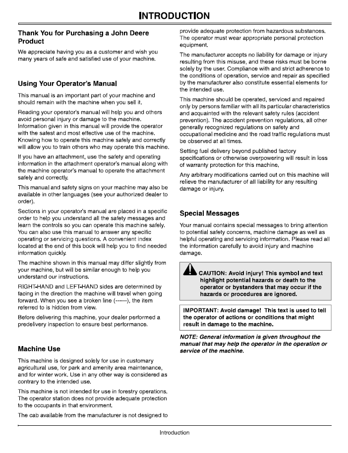 John Deere 2320 Compact Utility Tractor Operator Manual PDF OMLVU22982