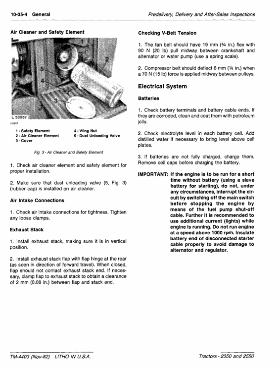 John Deere 2350/2550 Tractor Repair & Maintenance Manual TM4403