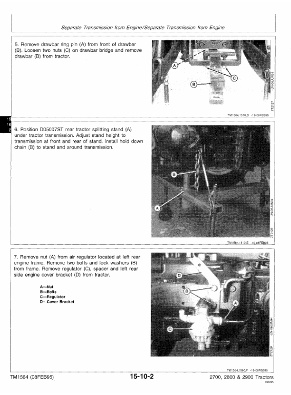 John Deere 2700, 2800, 2900 Workshop Service Manual TM1564 PDF Guide