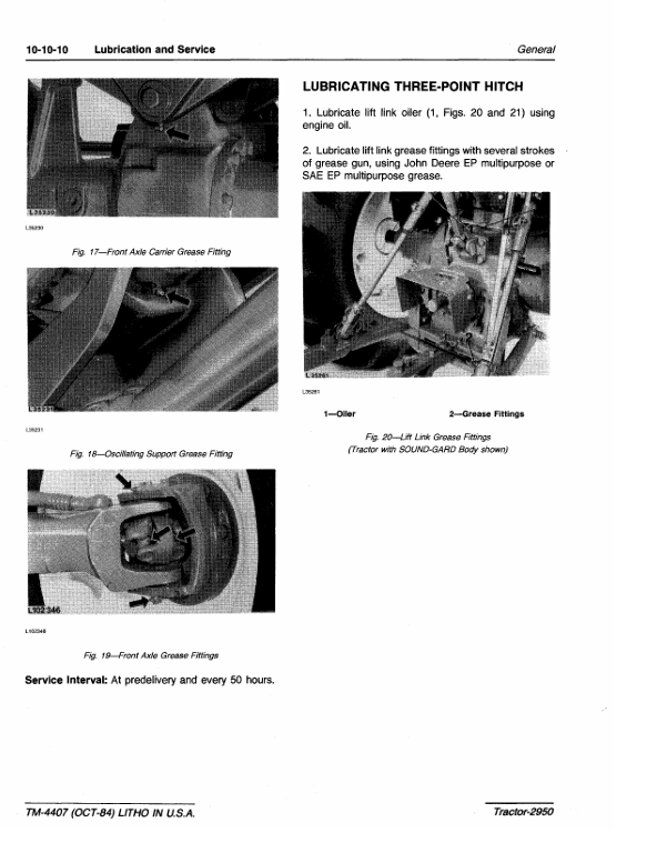 John Deere 2950 Technical Manual TM4407 PDF Download – Full Workshop Guide