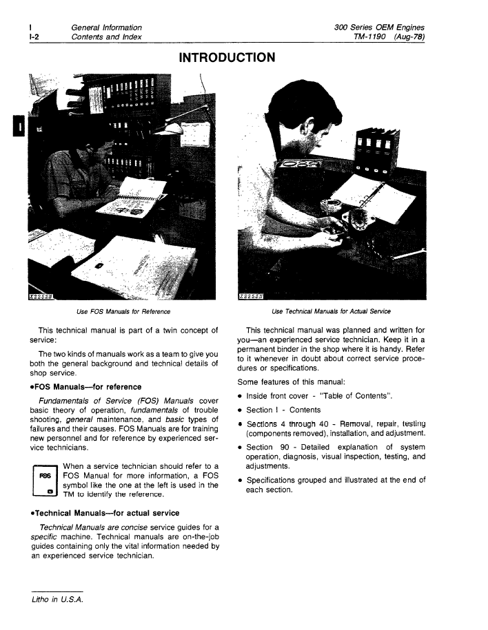 John Deere 300 Series OEM Engine Repair & Workshop Manual