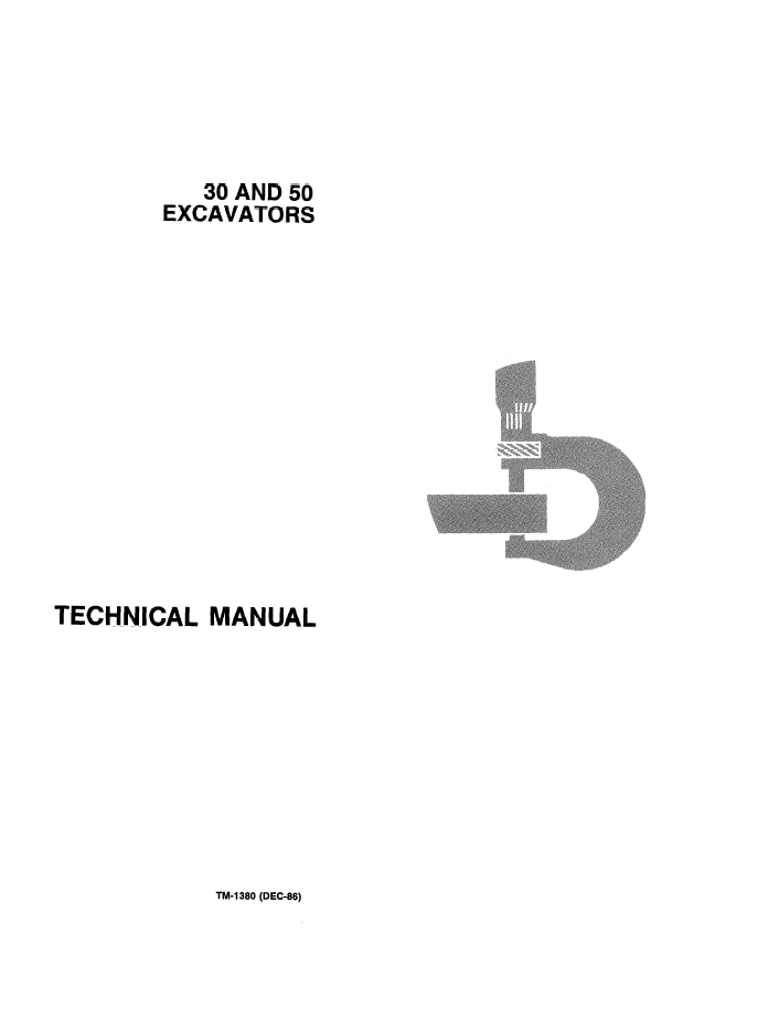 John Deere 30 and 50 Excavator TM1380 Service Manual