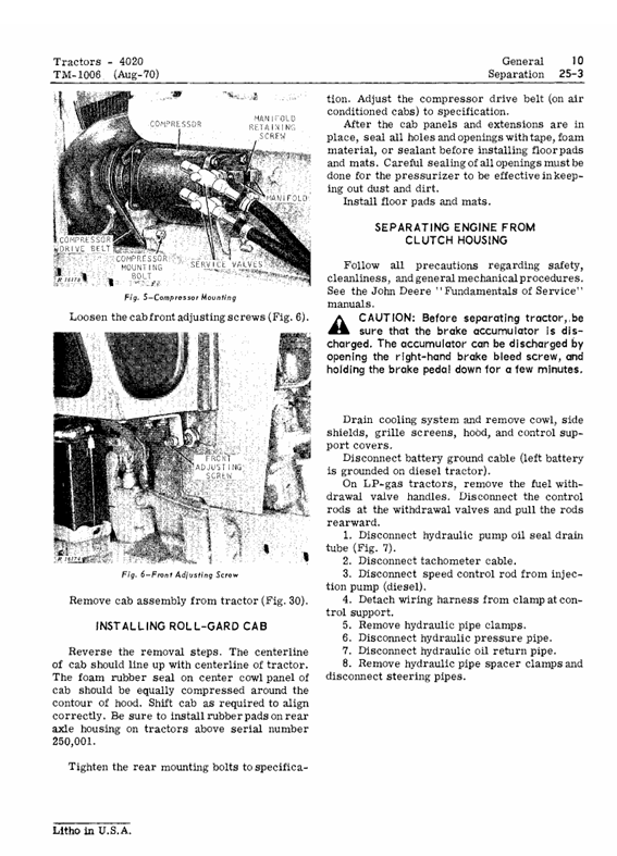 John Deere 4000, 4020 Tractor Repair Manual TM1006 PDF Download