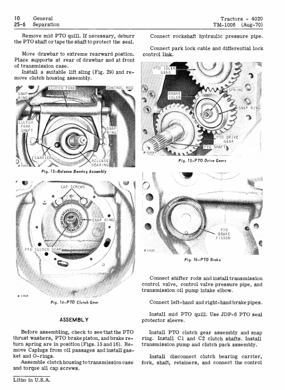 John Deere 4000/4020 Tractor Workshop Manual TM1006 – Repair & Maintenance Guide