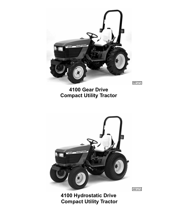 John Deere 4100 Tractor Service & Repair Manual TM1630 Download