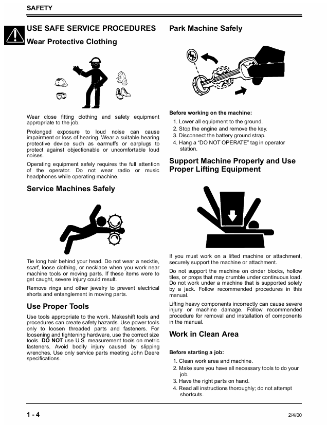 John Deere 415 & 455 Lawn Tractor Workshop Technical Manual Download