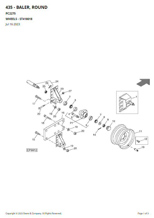 John Deere 435 535 Hay Baler Spare Parts Catalogue | Complete Guide