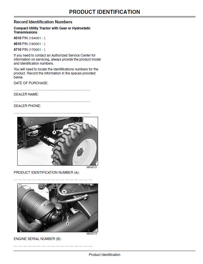 John Deere 4510, 4610 & 4710 Tractor Operation and Maintenance Guide