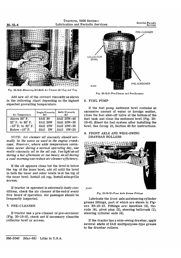 John Deere 5000 Series Service Manual SM2040 – Repair Instructions