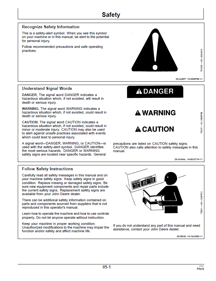 John Deere 5045D Tractor Operator Manual (OMSJ19856) PDF Guide