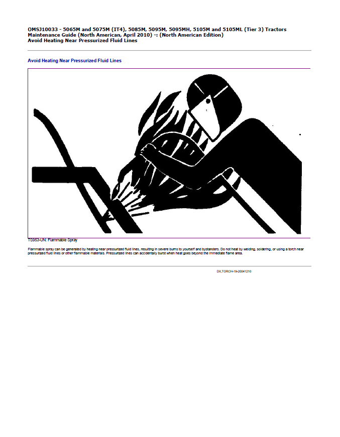 John Deere 5065M 5075M 5085M 5095M 5095MH 5105M 5105ML Tractor Repair Technical Manual (OMSJ1003) PDF