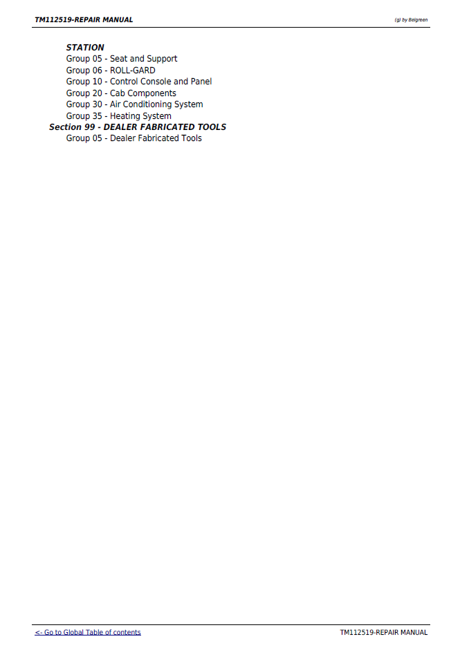 John Deere 5083E 5093E 5101E Technical Repair Service Manual TM112519