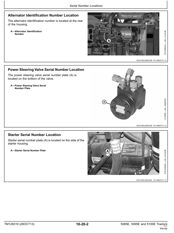 John Deere 5085E 5095E 5100E Workshop Repair Manual Download TM128319