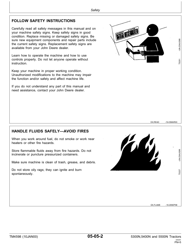 John Deere 5300N 5400N 5500N Workshop Technical Manual