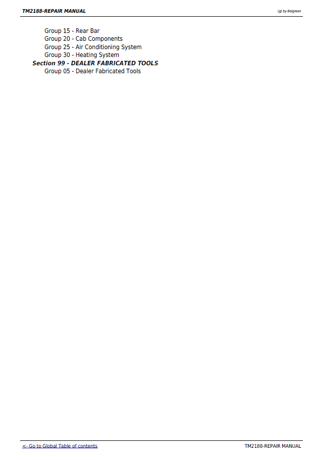 John Deere 5325N 5425N 5525N Technical Repair Service Manual TM2188