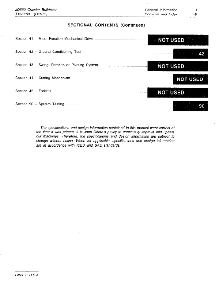 John Deere 550 Crawler Bulldozer Complete Technical Manual PDF