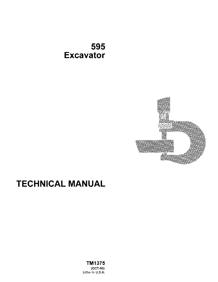 John Deere 595 Excavator TM1375 Service Manual