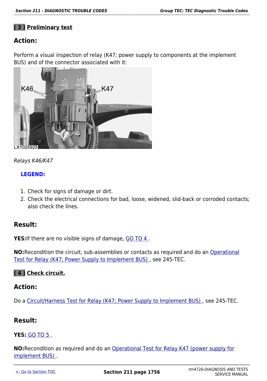 John Deere 6000 Series Tractor Diagnosis Testing Workshop Manual TM4726