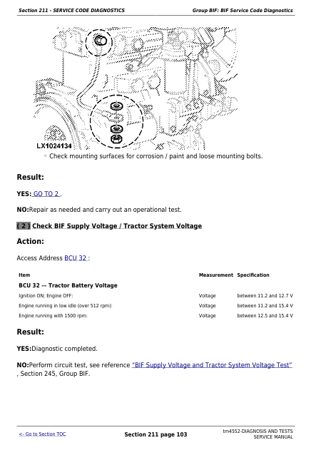 John Deere 6010, 6110, 6210, 6310, 6410, 6510 Tractor Service Manual TM4552