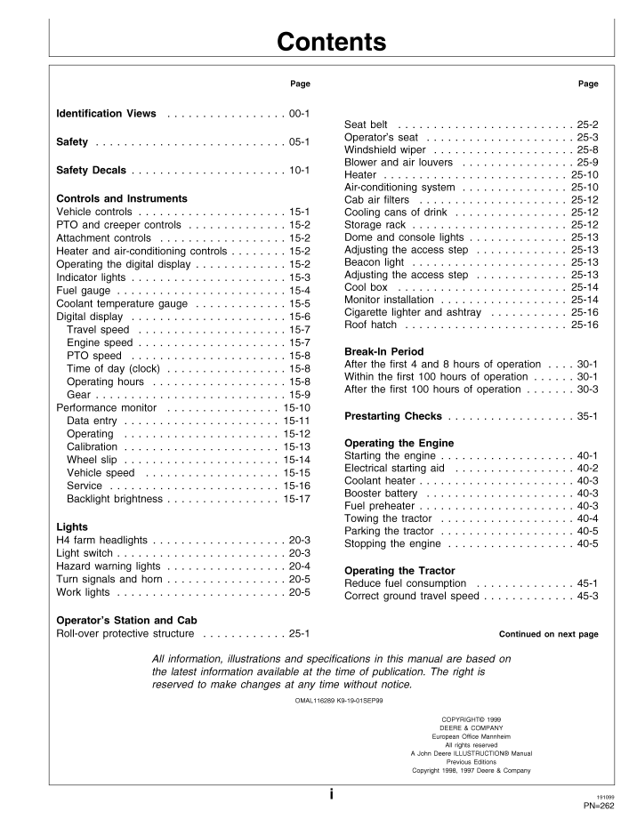 John Deere 6010 Series Complete Tractor Operation & Maintenance Manual