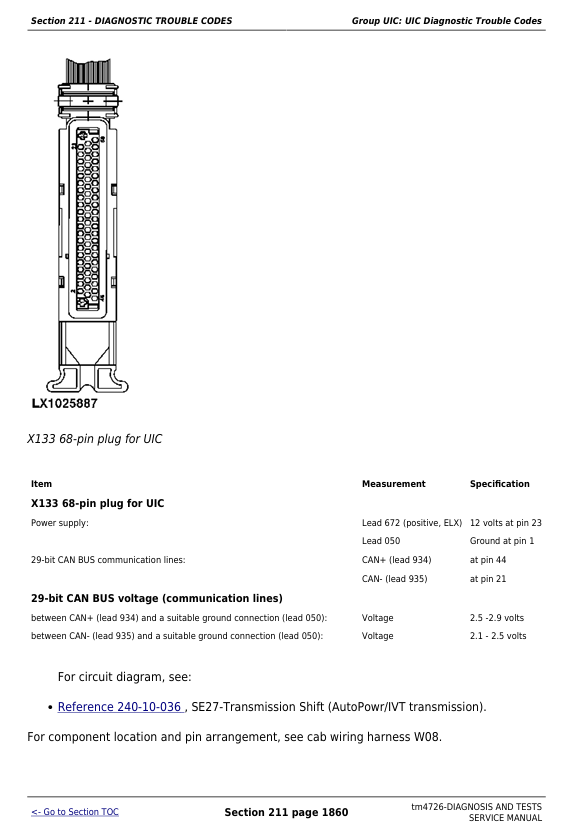 John Deere 6020SE to 6520SE Tractor Service Diagnosis Manual Download TM4726