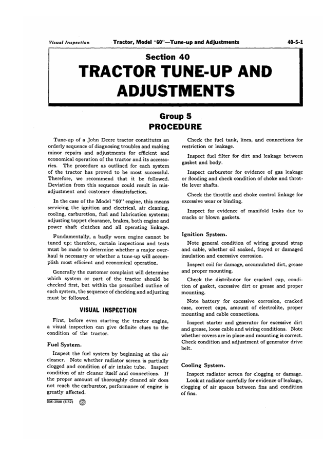John Deere 60 Series Tractor Workshop Manual SM2008 PDF