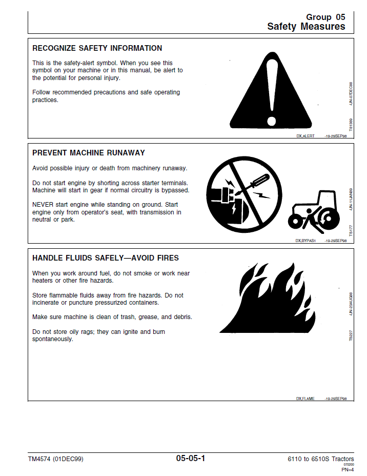 John Deere 6110 6410 6110L 6510L 6310S 6510S Repair Manual TM4574V