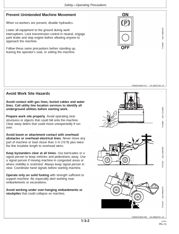 John Deere 624H & TC62H Tool Carrier Operator Instructions Manual Download