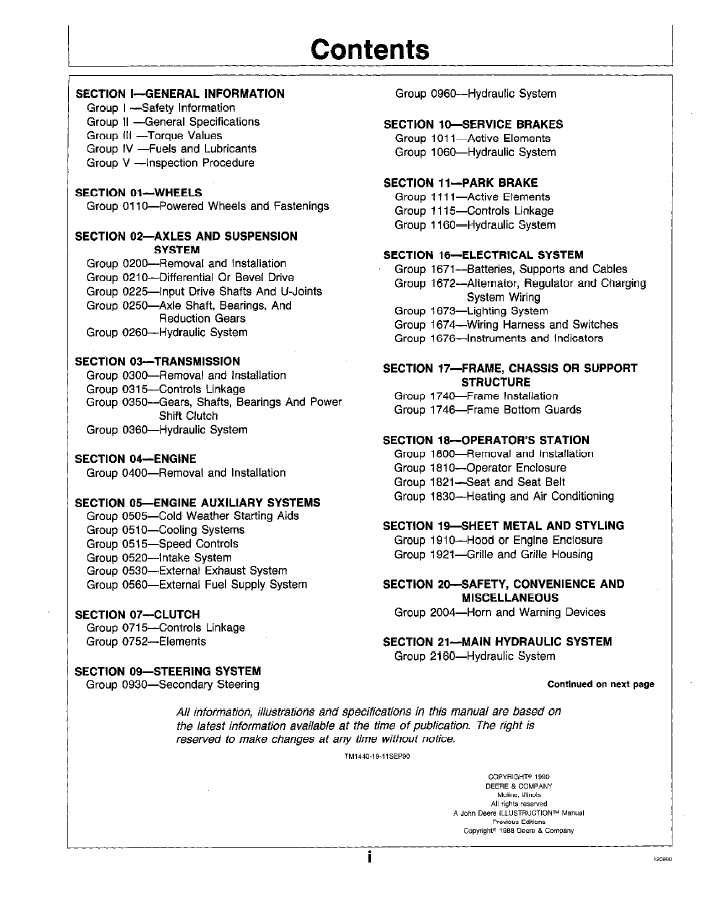 John Deere 640D 648D Grapple Skidder TM1440 Service Manual