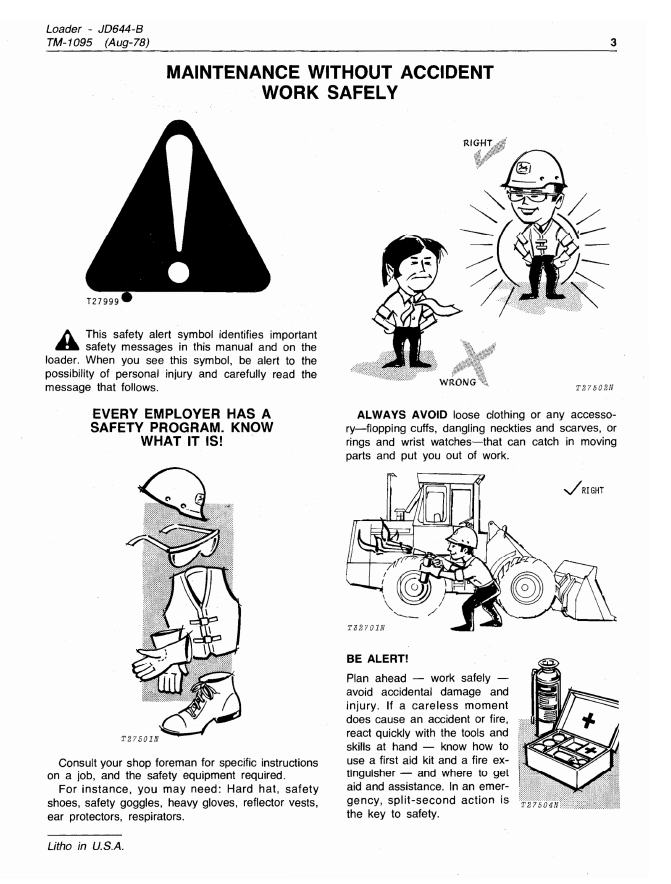 John Deere 644B Wheel Loader Technical Service Manual PDF