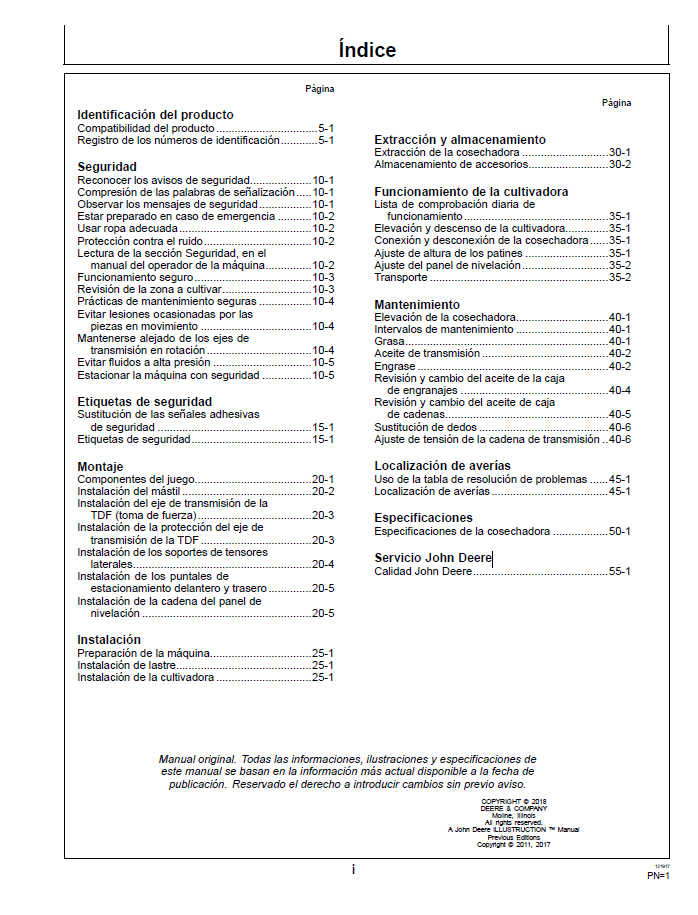 John Deere 647 655 665 673 681 Cultivator User Manual Download PDF