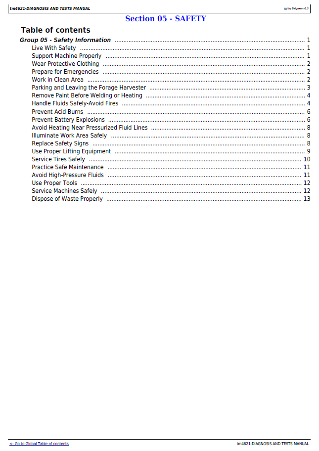 John Deere 6650–6950 Forage Harvester Complete Diagnosis & Repair Manual PDF