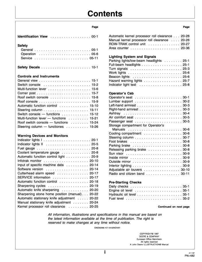 John Deere 6650–6950 Self-Propelled Forage Harvester User Manual Download