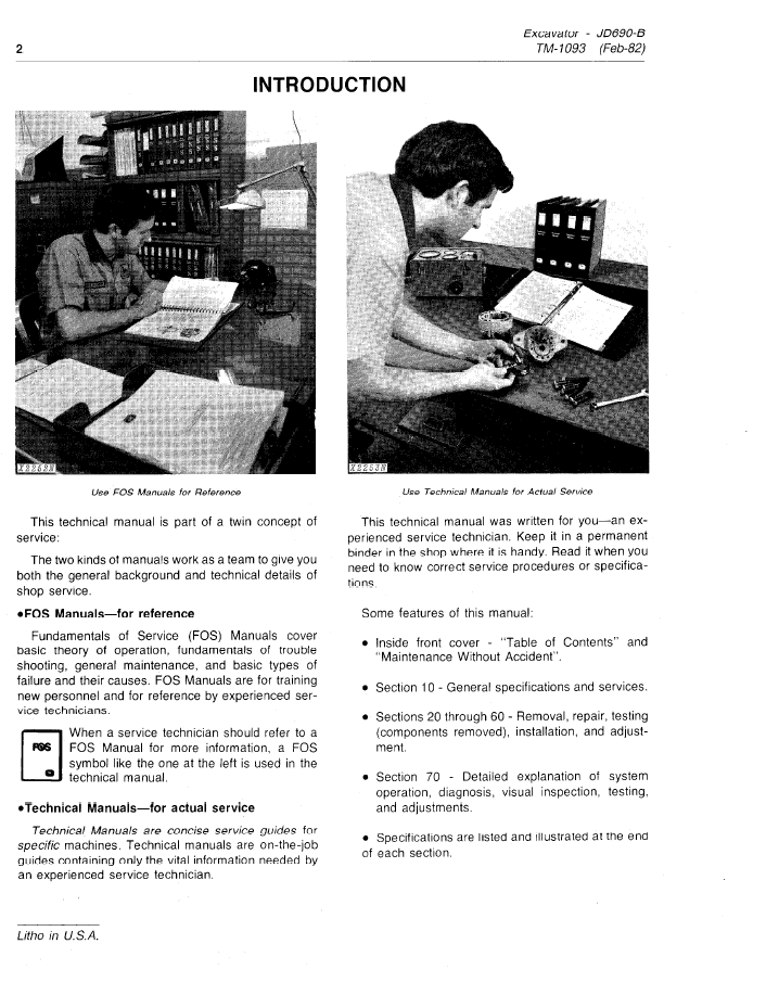 John Deere 690B Excavator Repair and Workshop Manual