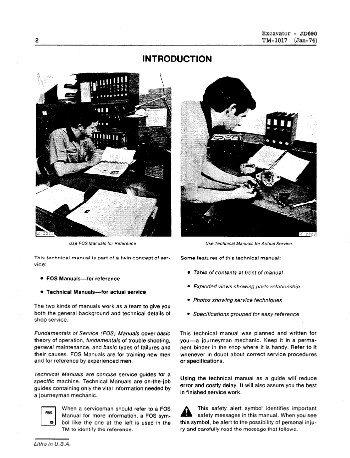 John Deere 690 and 690-A Excavator Repair and Workshop Manual