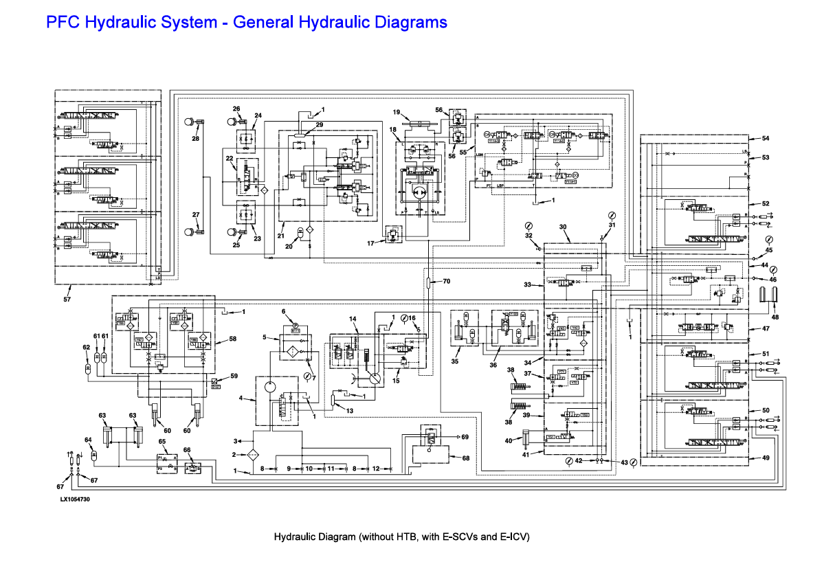 John Deere 6R 6170R Tractor Hydraulic Schematic & Repair Manual
