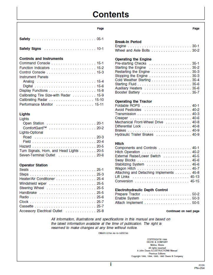 John Deere 7600-7800 Tractor Operator Manual – Operation & Maintenance PDF