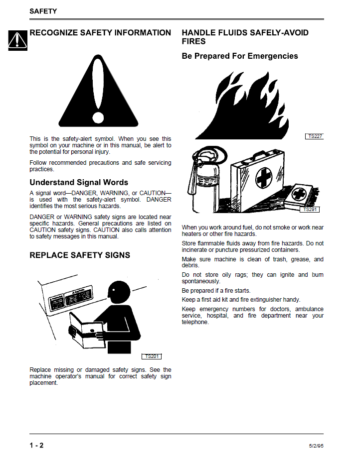 John Deere 7 8 8A 10 10A Backhoe Attachment Service Manual TM1593