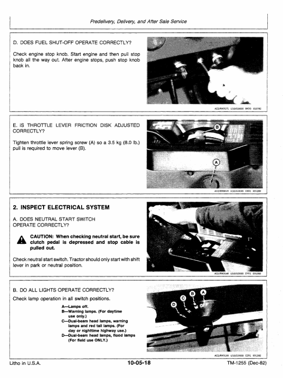 John Deere 8450, 8650 Tractor Service Repair Manual TM1355