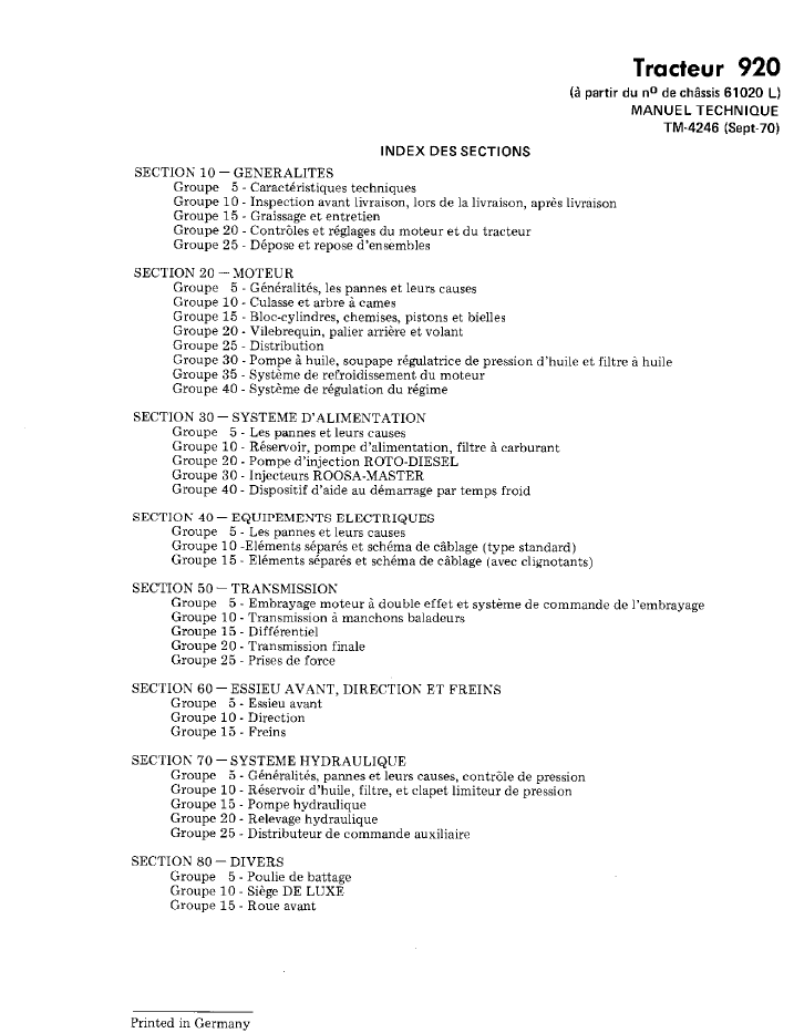 John Deere 920 Tractor Workshop & Overhaul Manual (TM4246)