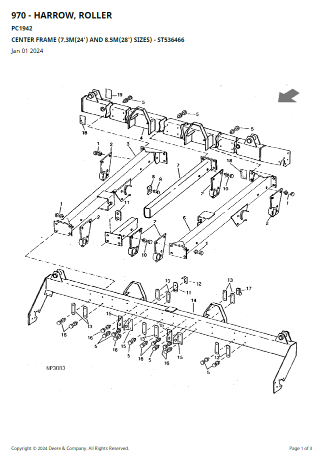 John Deere 970 Farm Harrow Roller User Manual | Complete Handbook
