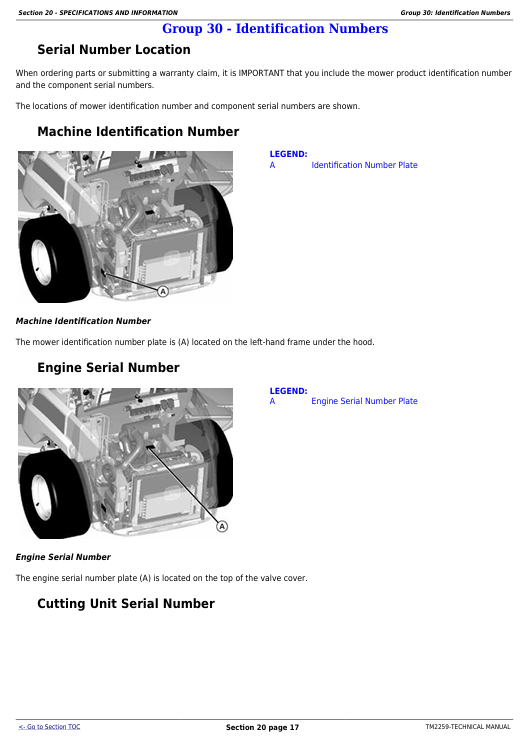 John Deere 997 Z-Trak TM2259 Service, Repair and Troubleshooting Manual
