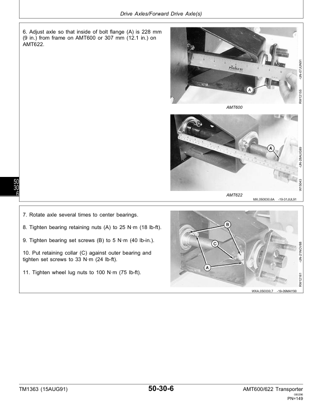 John Deere AMT600-626 Service Repair Manual TM1363 PDF Download