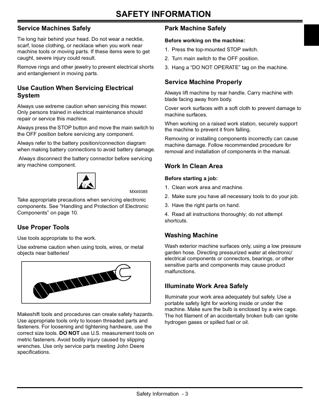John Deere Autonomous Mower TM115019 Service Manual