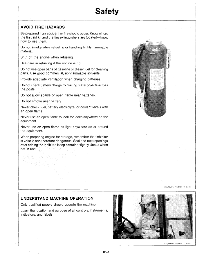 John Deere Backhoe Loader 415B 515B Operator & Maintenance Guide
