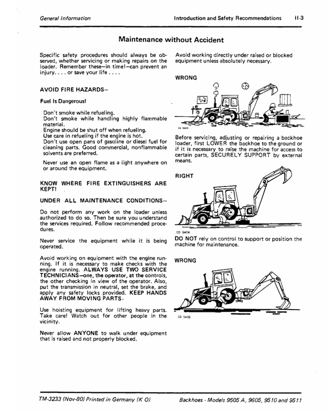 John Deere Backhoe Technical Repair Manual TM3233 PDF Guide
