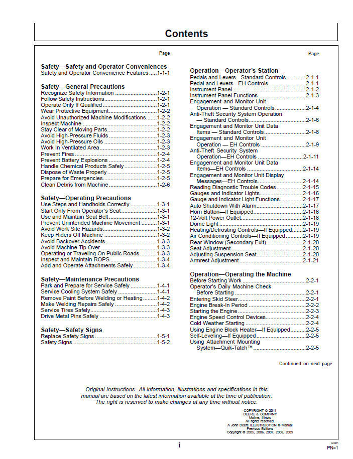 John Deere CT322 CT332 Operator Guide – Complete OMT215996 Manual