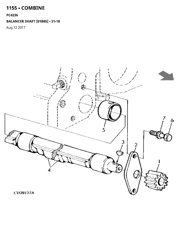 John Deere Combine Harvester Spare Parts Catalogue | 1155-1158 Series Guide